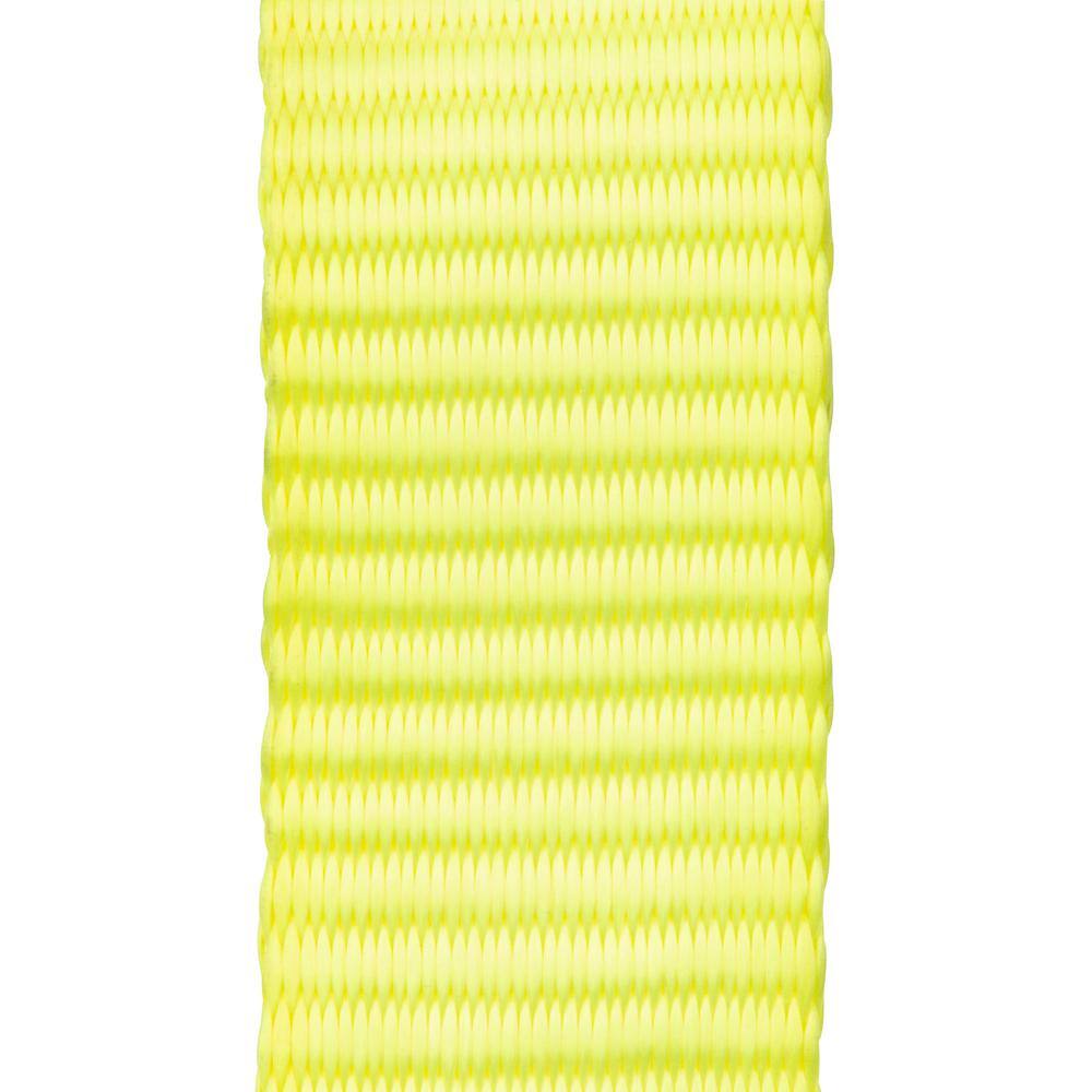 SmartStraps 20 ft. x 2 in. 5667 lbs. Working Load Limit Yellow Tow Rope Strap with Loop Ends 130