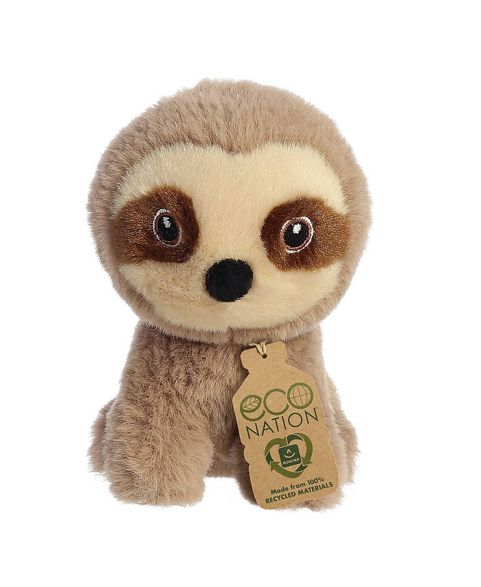 Aurora Mini Sloth Eco Nation Eco-Friendly Plush Toy Brown 5