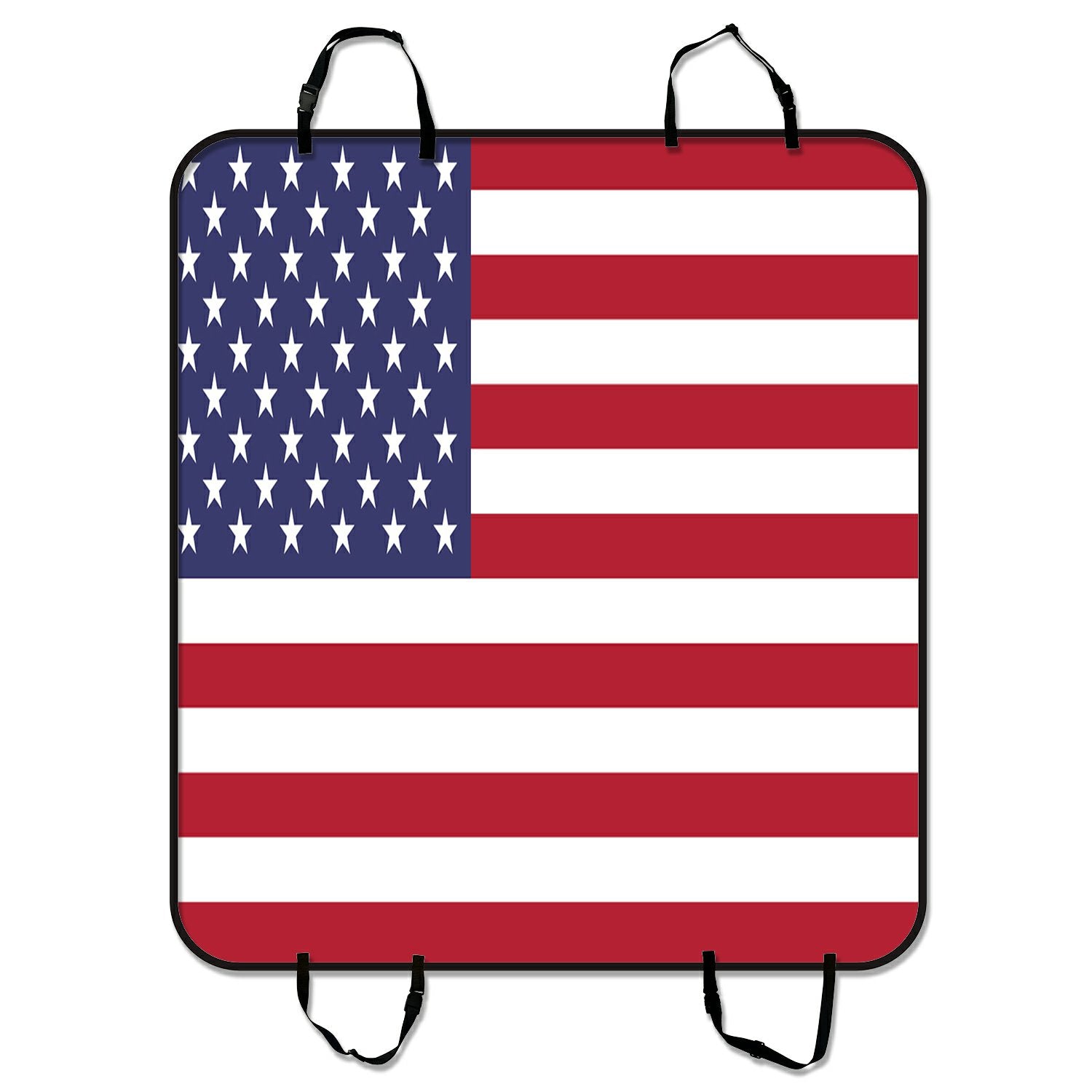 ZKGK American Flag Dog Car Seat Cover Dog Car Seat Cushion Waterproof Hammock Seat Protector Cargo Mat for Cars SUVs and Trucks 54x60 inches