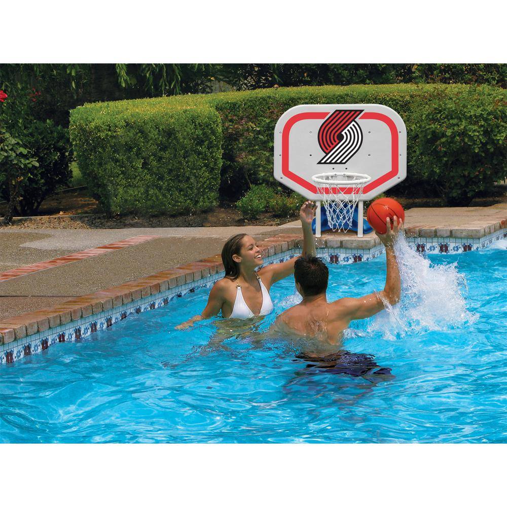 Poolmaster Portland Trail Blazers NBA Pro Rebounder Swimming Pool Basketball Game 72956