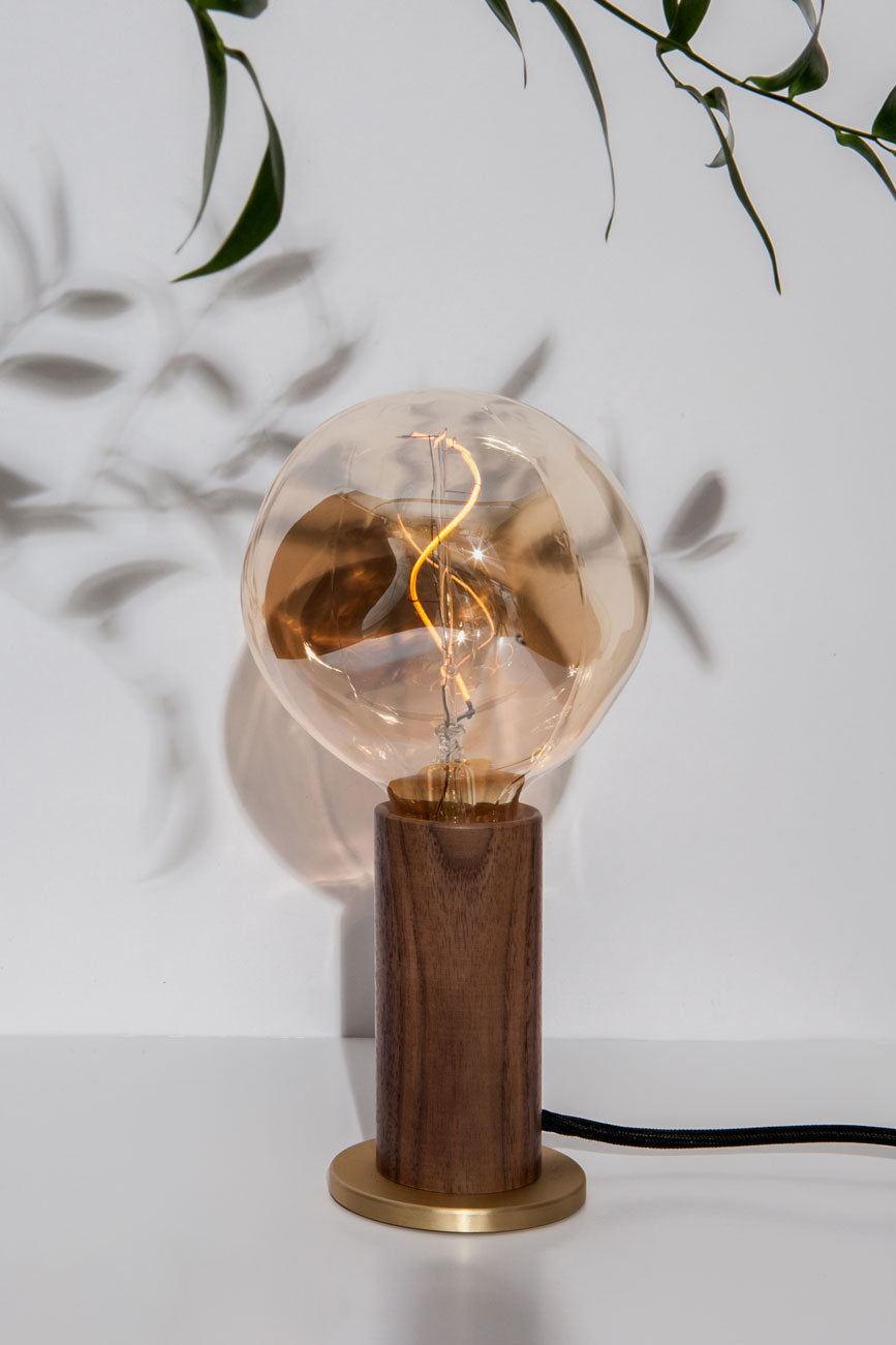 Knuckle Table Lamp Walnut