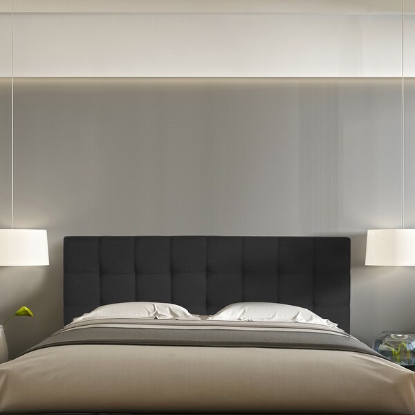 Carbon Loft Dashwood Tufted Black Headboard - - 20986527