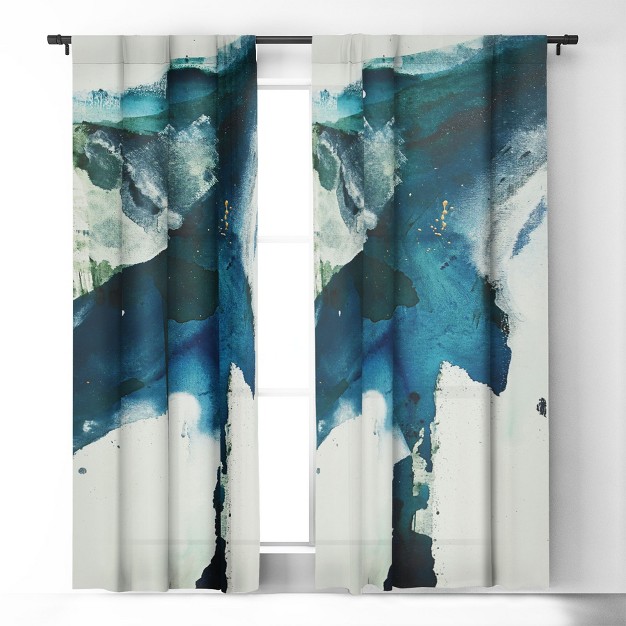 1pc Blackout Window Curtain Panel Deny Designs