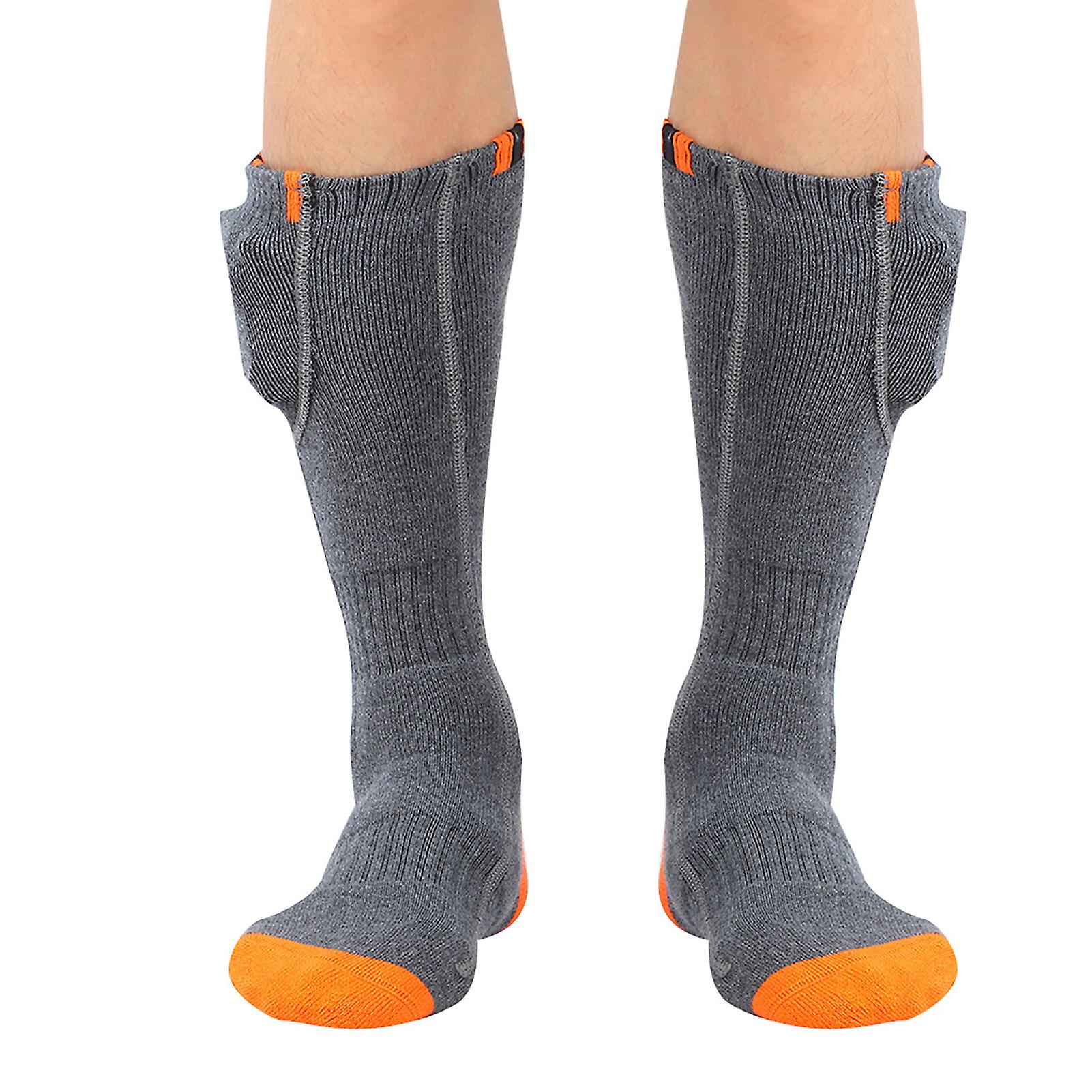 Winter Washable Electric Heated Socks Dry Battery Foot Warmer Thermal Stockings