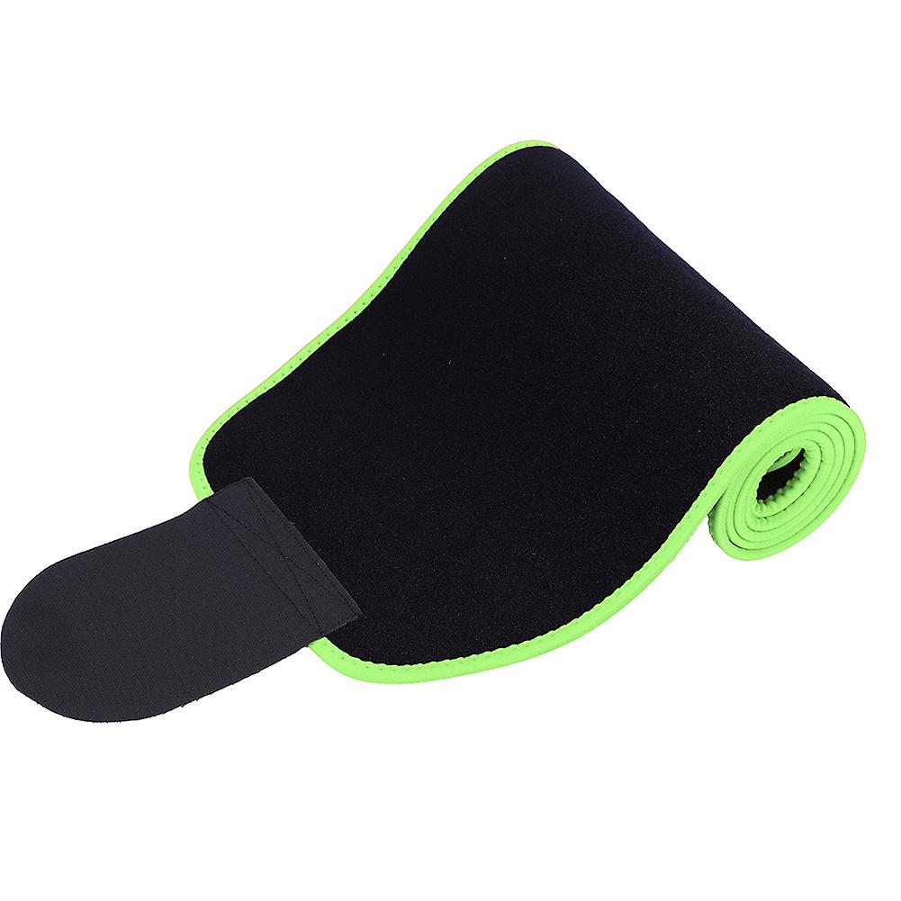 Compression Adjustable Sports Waist Brace Weigh Lifting Back Support Strap(greeen L)