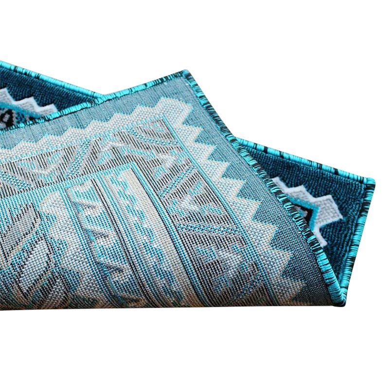 Masada Rugs Masada Rugs 2'x3' Southwest Native American Décor Area Rug in Turquoise - Design D143