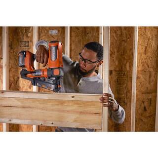 RIDGID 18V Lithium-Ion Brushless Cordless 21 3-12 in. Framing Nailer with 18V Compact Lithium-Ion 2.0 Ah Battery 2-Pack R09894B-AC8400802P