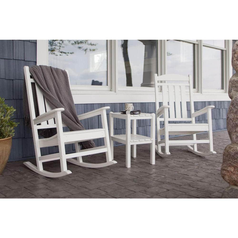 POLYWOOD Presidential Black Patio Rocker