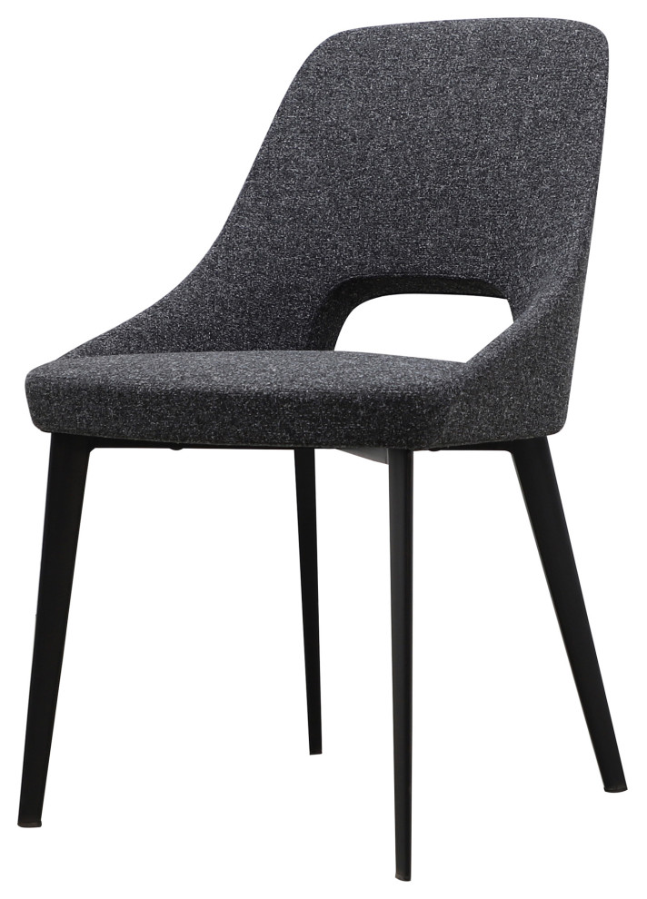 First of A Kind Tizz Dining Chair Dark Gray   Midcentury   Dining Chairs   by First of a Kind USA Inc  Houzz