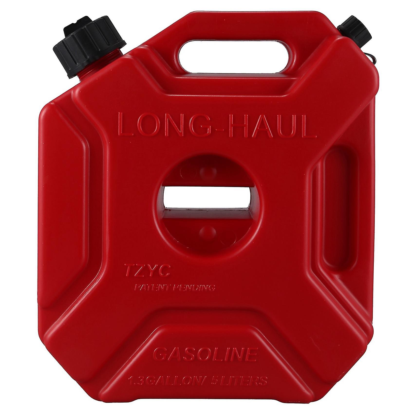 2x Lockable 5l Fuel Tanks Plastic Car Mount Motorcycle Jerrycan Gas Can Gasoline Oil Container Fuel