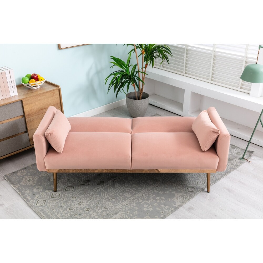 SOFA   Velvet Sofa   Accent sofa .Loveseat Sofa with Metal Feet