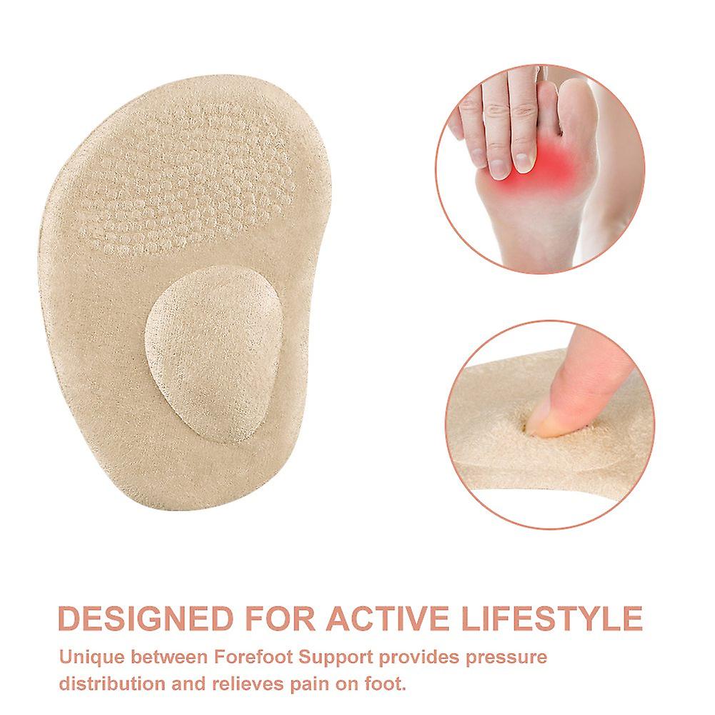 2 Pairs Forefoot Ball Of Foot Cushions For Women， Anti-slip Metatarsal Foot Pads For High Heels