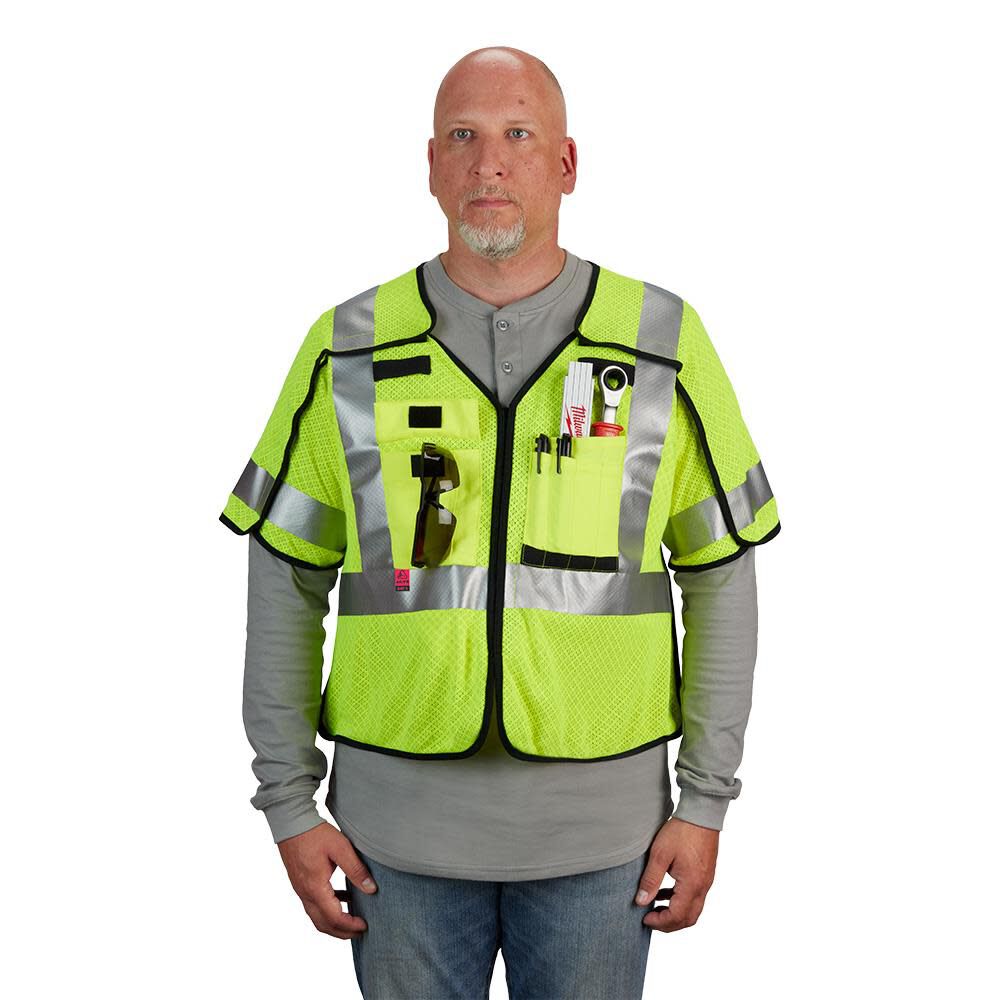 MW Safety Vest AR/FR Cat 1 Class 3 Breakaway 48-73-5231M910 from MW