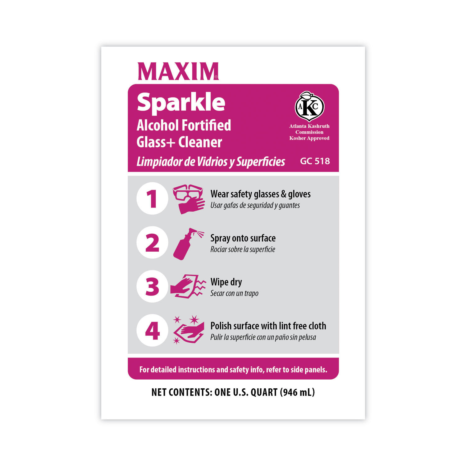 RTU Sparkle Glass Cleaner by Maximandreg; MLB05180086