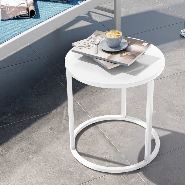 Crestlive Products Metal Round Side Table