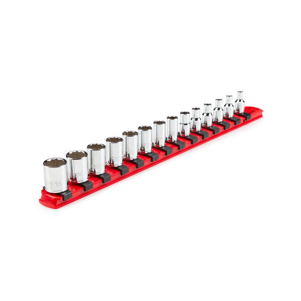 TEKTON 14 in. Drive 12-Point Socket Set (14-Piece) (4-15 mm) SHD90112