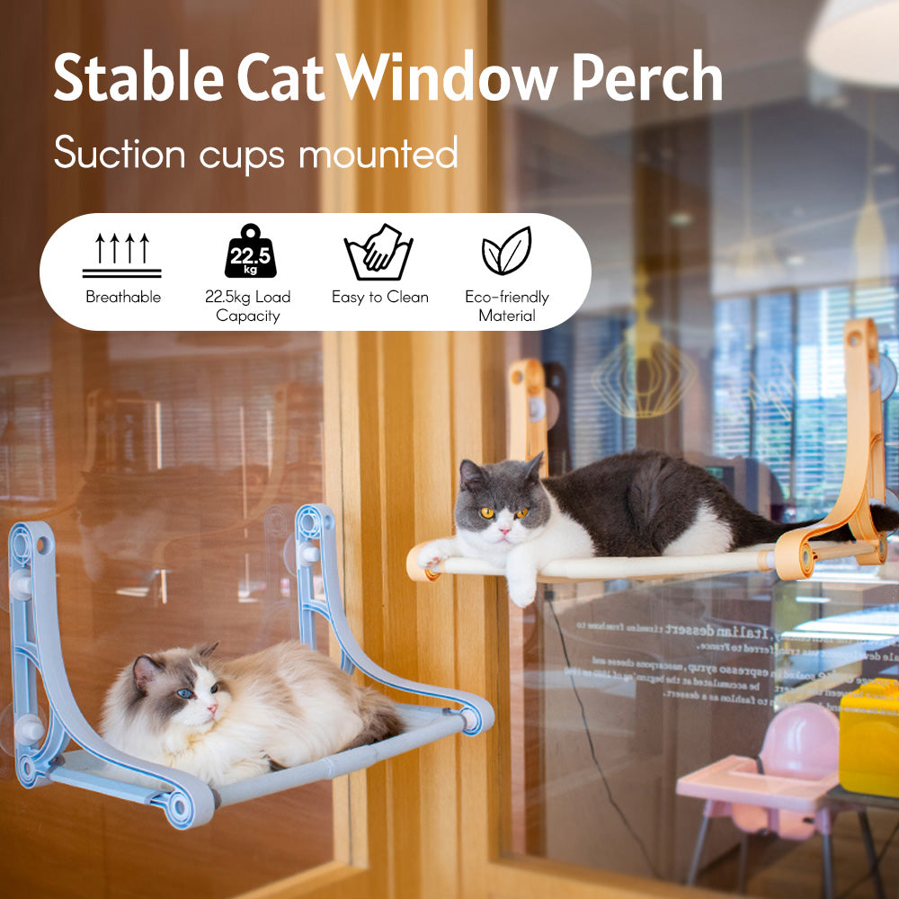 Tickas Cat Window Perch Window Sill Mounted Cat Hammock Resting Shelf Sunny Seat Cat Window Bed