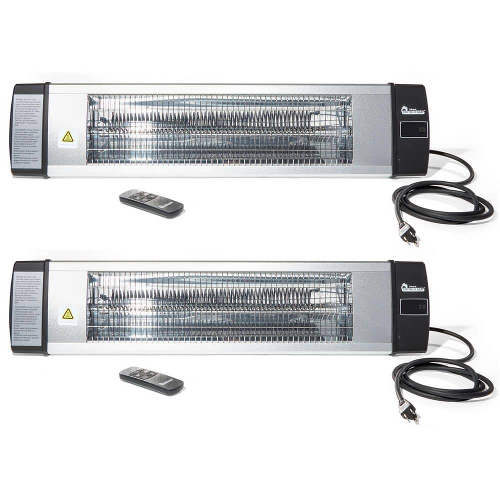 1500Watt Silver Electric Infrared Indoor Outdoor Wall Ceiling Heater