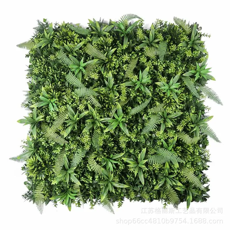 Customized Jungle Style Vertical Plants Wall Artificial Green Plants Green Grass Wall For Home Decoration garden supplies