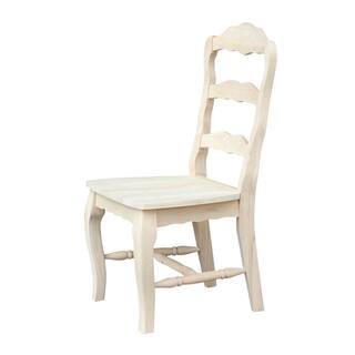 International Concepts Versailles Unfinished Wood Side Chair (Set of 2) C-920P