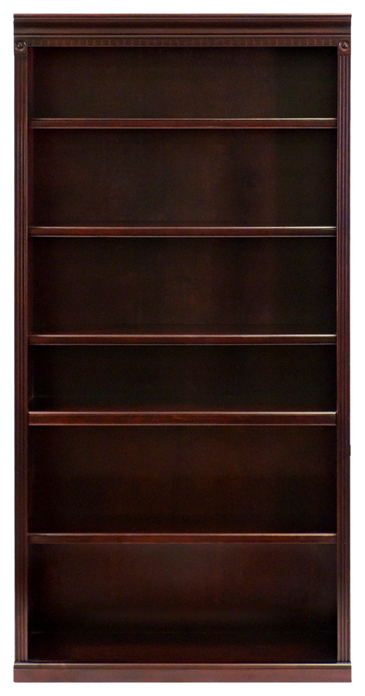 Huntington Club 72 quotWood Bookcase  Storage Cabinet  Office Shelves   Traditional   Bookcases   by Martin Furniture  Houzz