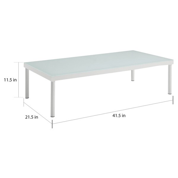 Harmony Outdoor Patio Aluminum Coffee Table