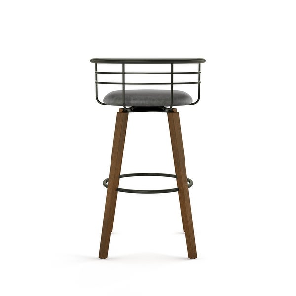 Amisco Colt Swivel Counter and Bar Stool