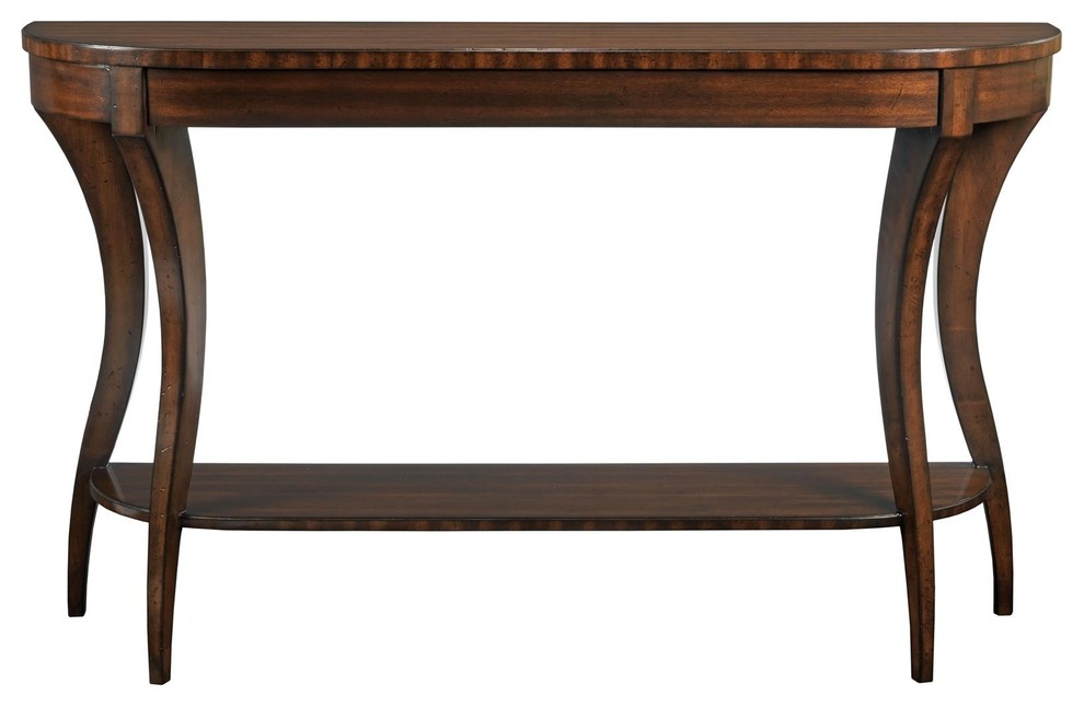 Console Table Woodbridge Gramercy Mahogany Hidden Drawer   Transitional   Console Tables   by EuroLuxHome  Houzz