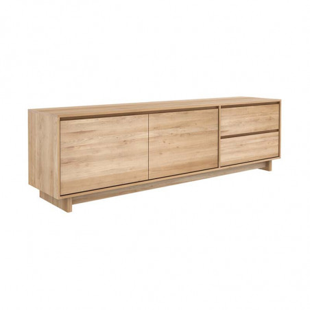 Meuble TV Wave 210X46X60CM Chêne Ethnicraft - Mobilier Intérieur - GRIIN