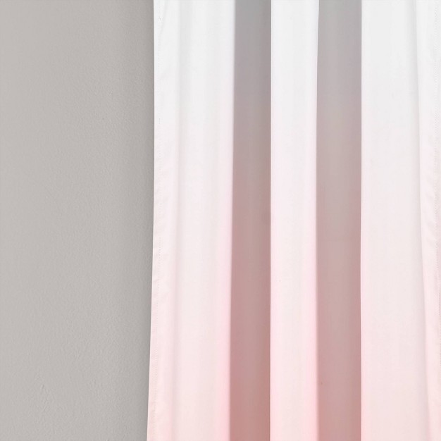 Set Of 2 63 quot x38 quot Mia Ombre Insulated Grommet Blackout Window Curtain Panels Blush Lush D cor