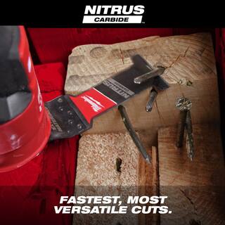 MW 1-38 in. Nitrus Carbide Universal Fit Extreme Materials Cutting Oscillating Multi-Tool Blade (3-Pack) 49-25-1573