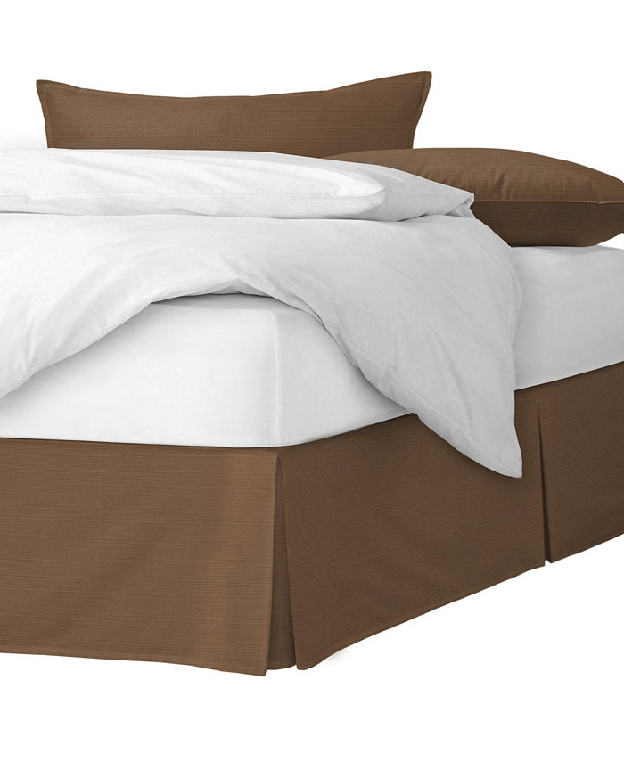 6ix Tailors Fine Linens Nova Walnut Platform Bed Skirt King 15