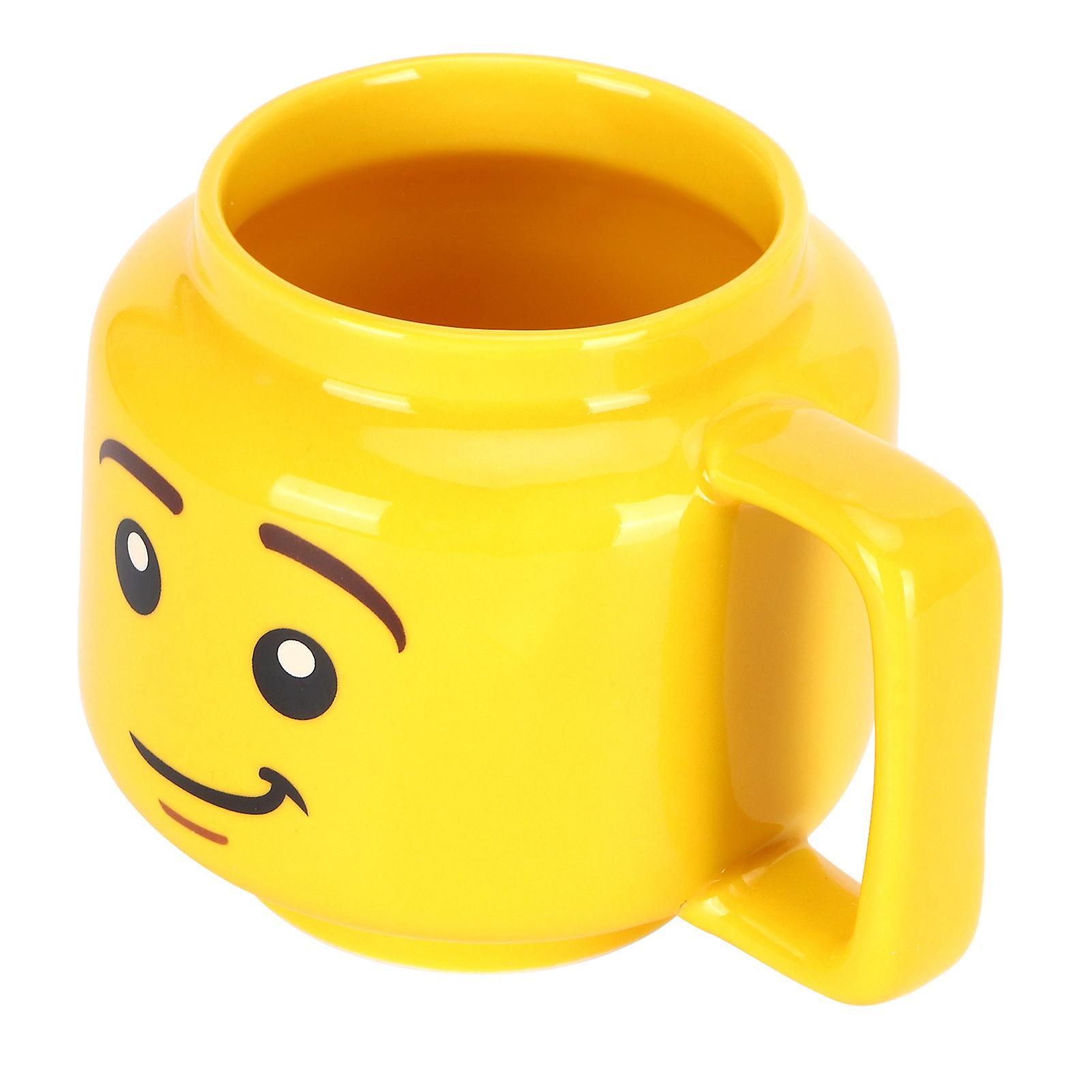 Ceramic Cup Yellow Cartoon Water Cup 300ml Coffee Milk Tea Mug Gift for Home Office