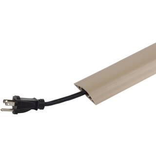 Commercial Electric 15 ft. PVC Floor Cord Protector in Ivory A91-15V