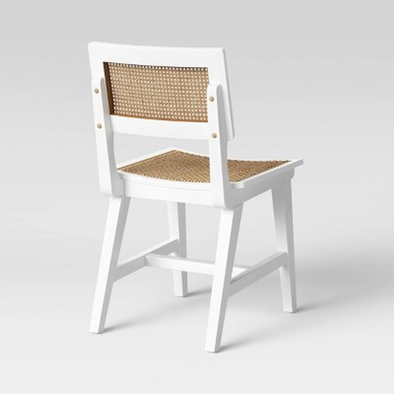 Tormod Backed Cane Dining Chair White/Natural - Project 62