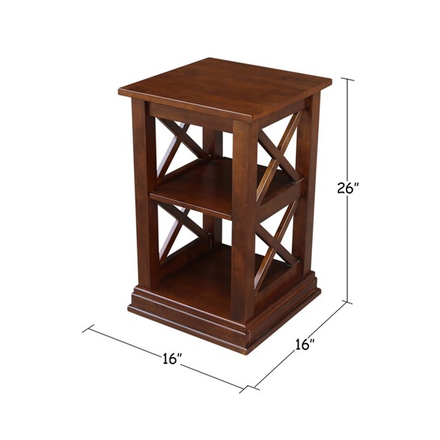 Hampton Accent Table With Shelves International Concepts