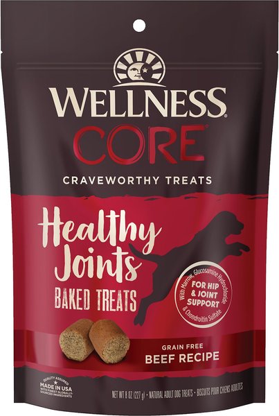 Wellness CORE Healthy Joints Beef Grain-Free Crunchy Dog Treats