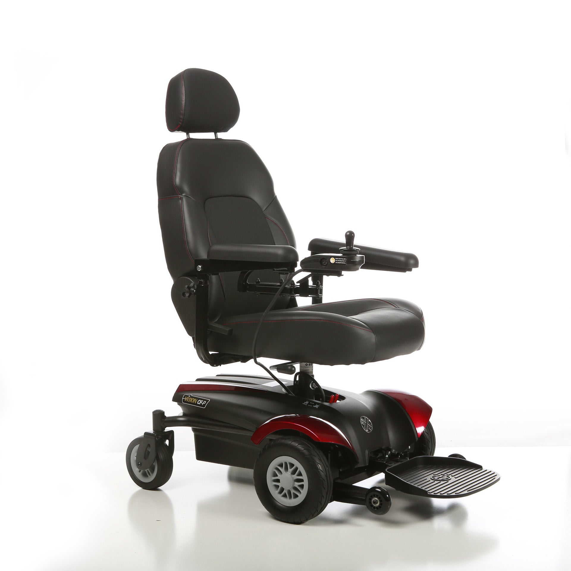 Merits P322 Vision CF Power Wheelchair - Breaks Down For Travel/Portable, w/ Anti Flat Tires, 300 Lbs Weight Capacity