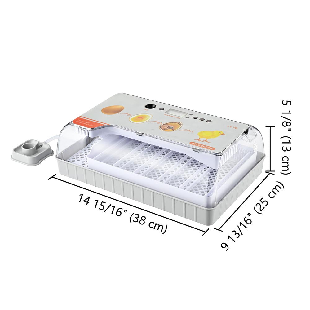 Yescom 12 Egg Digital Incubator Auto Turning LED Candling Hatcher