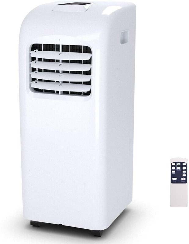 8000 BTU 3-in-1 Portable Air Conditioner with Air Cooling Fan, Dehumidifier Function, Sleep Mode, Remote Control