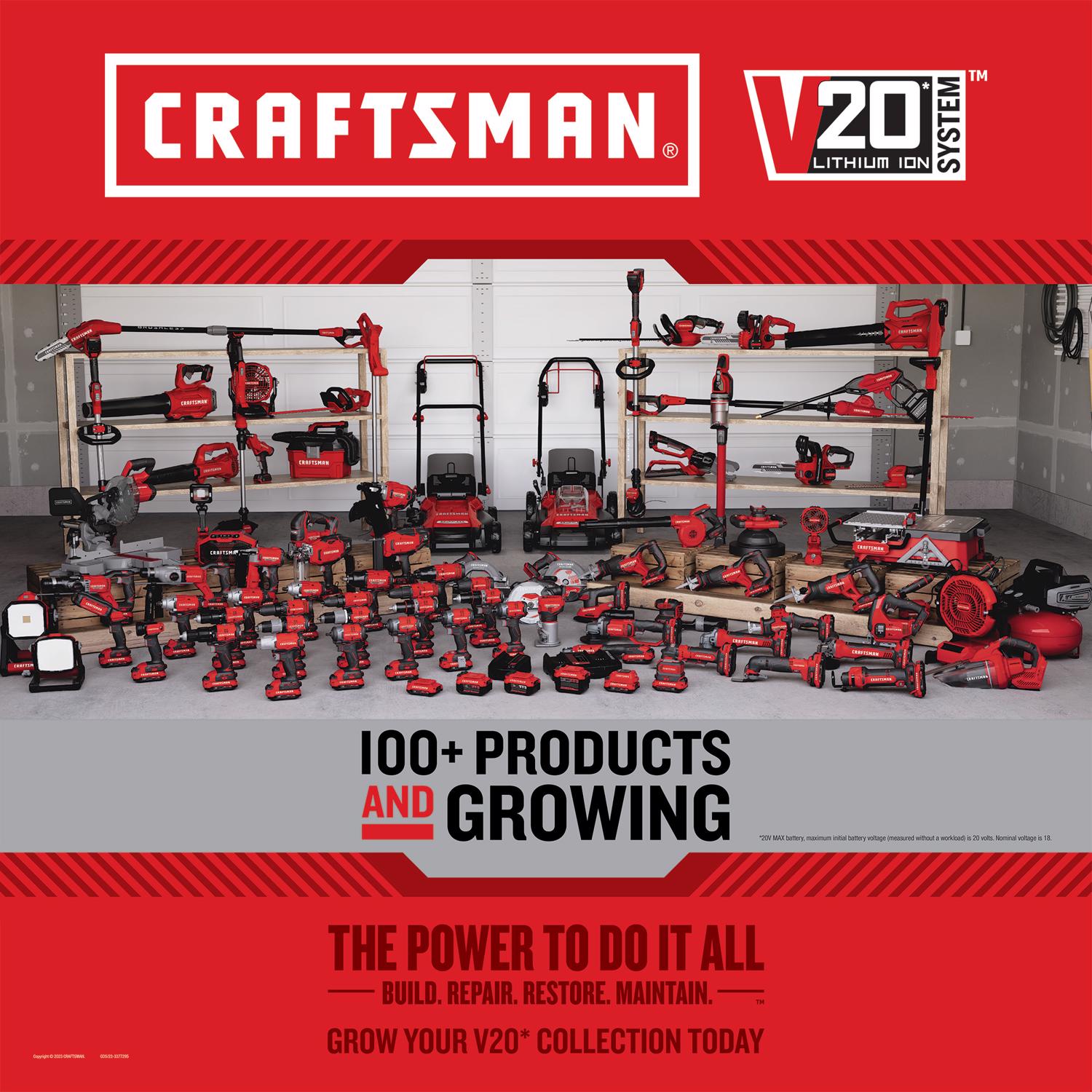 Craftsman V20 Cordless Fixed Base Router Tool Only