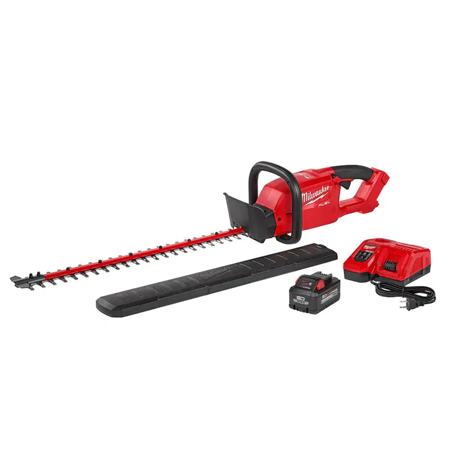 Milwaukee M18 FUEL 24 in. 18-Volt Lithium-Ion Brushless Cordless Hedge Trimmer Kit with 8.0 Ah Battery and Rapid Charger (2726-21HD)