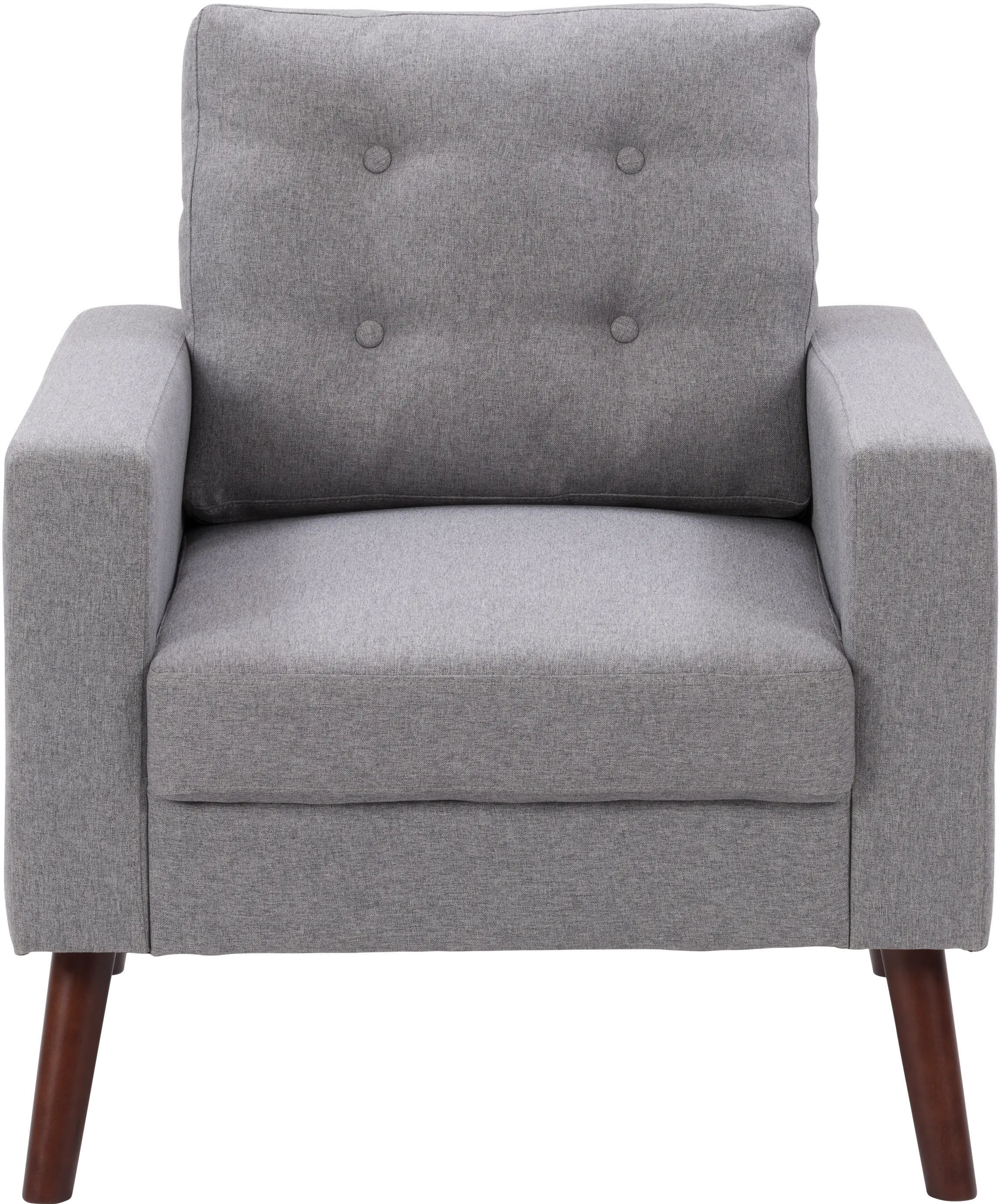 Elwood Gray Tufted Accent Chair