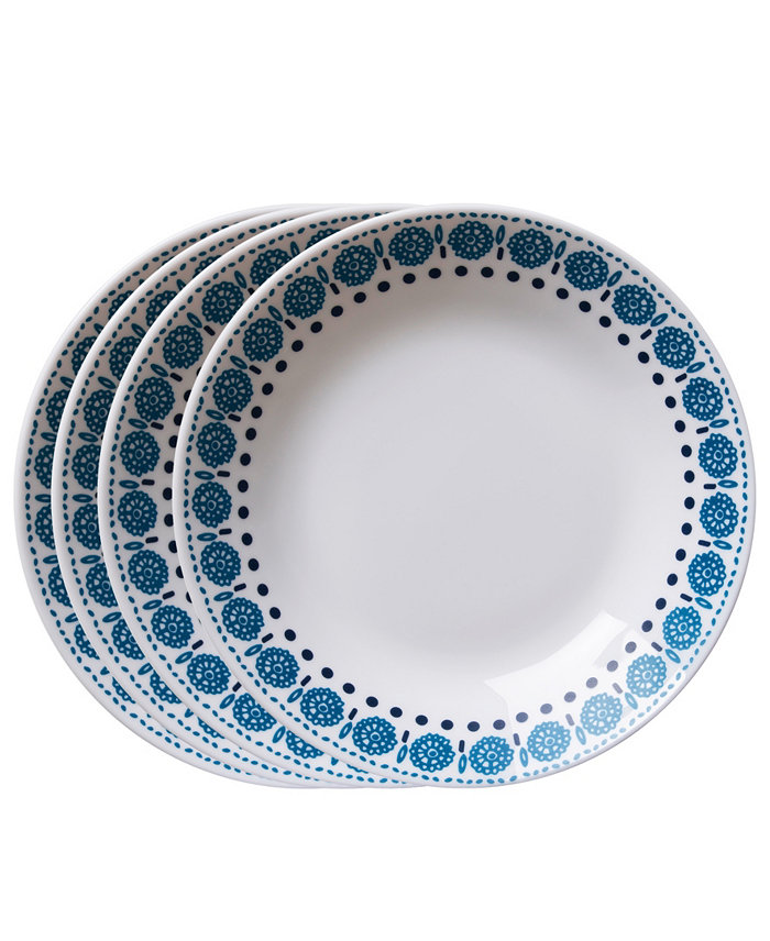 Corelle Everyday Expressions Azure Medallion Meal Bowls Set of 4