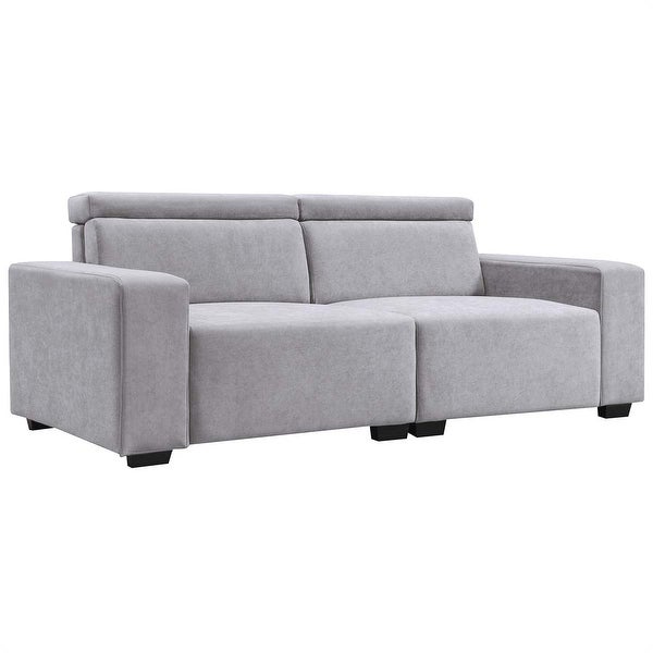 2-Seater Sectional Sofa Couch Loveseat with Multi-Angle Adjustable Headrest