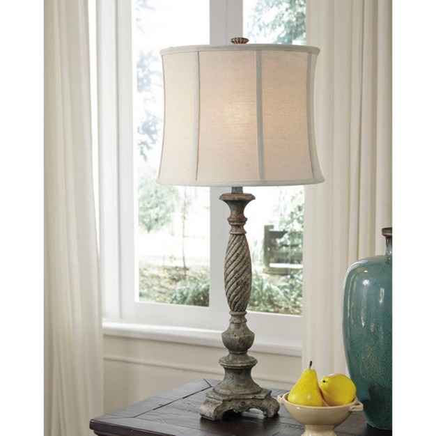 Alinae Table Lamp Antique Gray Signature Design By Ashley