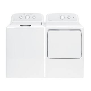 Hotpoint 3.8 cu. ft. Top Load Washer with Stainless Steel Basket in White HTW240ASKWS