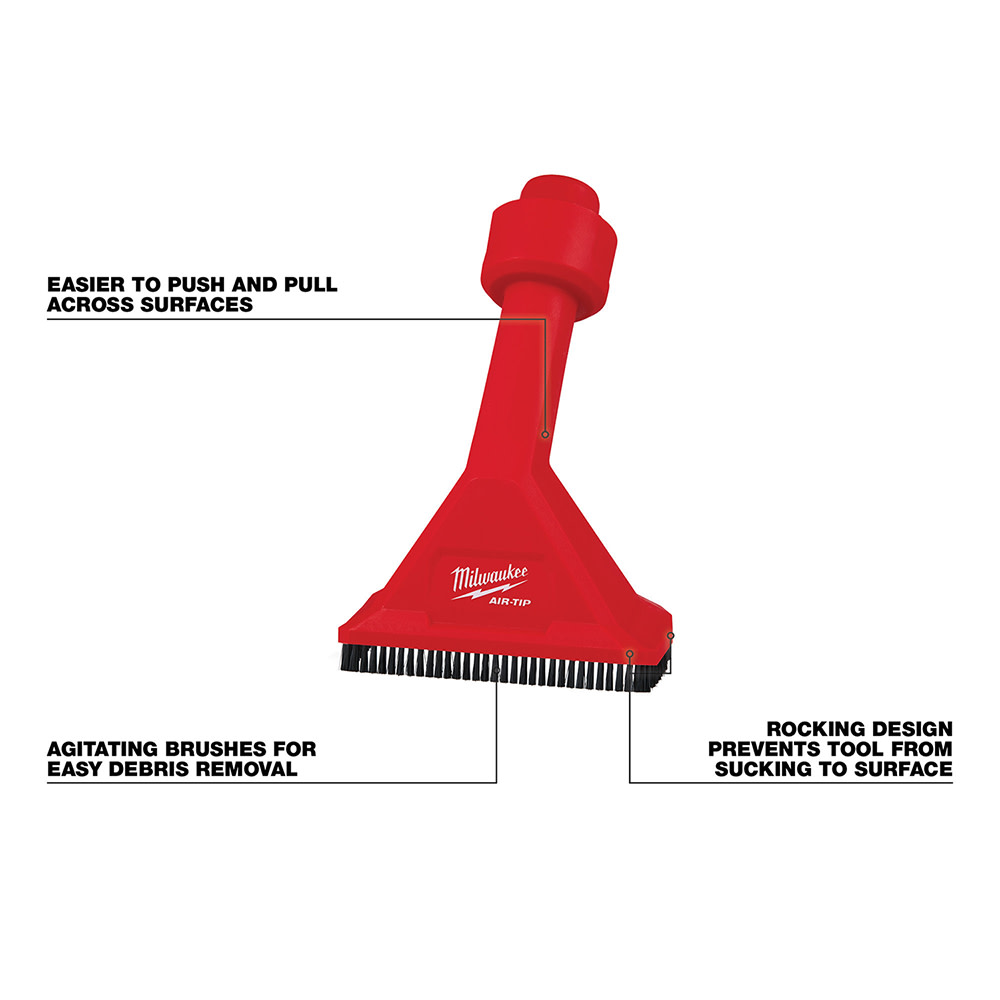 Milwaukee AIR-TIP™ Rocking Utility Nozzle with Brushes ;