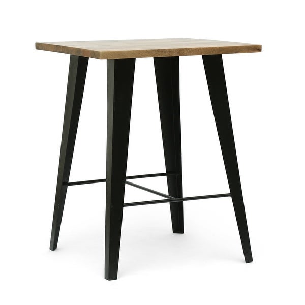 Leesburg Handcrafted Modern Industrial Mango Wood Oversized Side Table by Christopher Knight Home