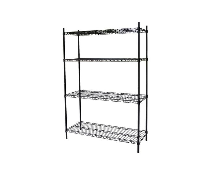 Steel Core Black Wire 54Inch 4shelf Shelving Unit - 42850